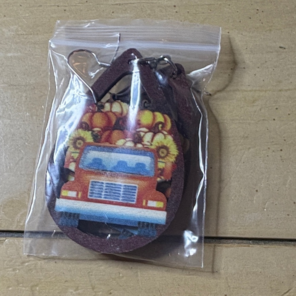 Autumn Truck Earrings